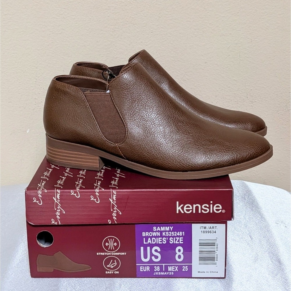 New Kensie Women's Short Boots Brown Size 8